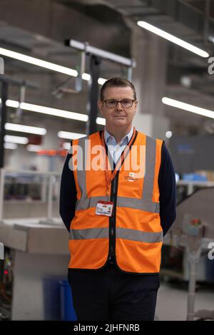 FOTO: JEFF GILBERT 12.. Juli 2022. Mount Pleasant, London, UK Chief Executive von Royal Mail Simon Thompson Stockfoto