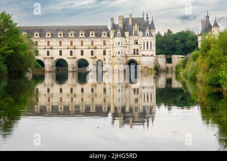 Chateau De Chenonceau Loire-Tal-Frankreich Stockfoto