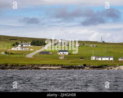 Gutcher über Yell, Shetland, Schottland, Großbritannien. Stockfoto