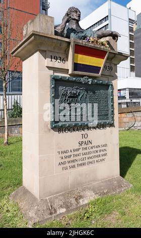 Blockade Runners to Spain Memorial, Glasgow Stockfoto