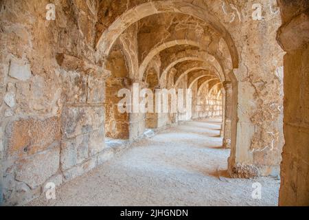 Alten Amphitheater Aspendos in Antalya, Türkei Stockfoto