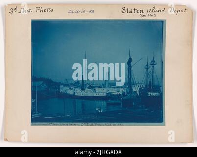 NY - Staten Island. Staten Island Depot. Stockfoto