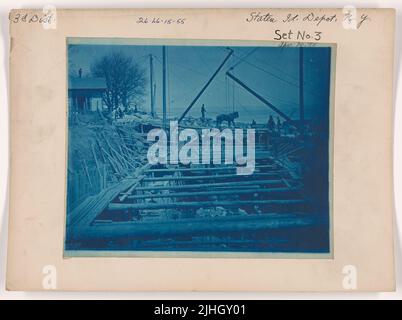 NY - Staten Island. Staten Island Depot, New York. Stockfoto