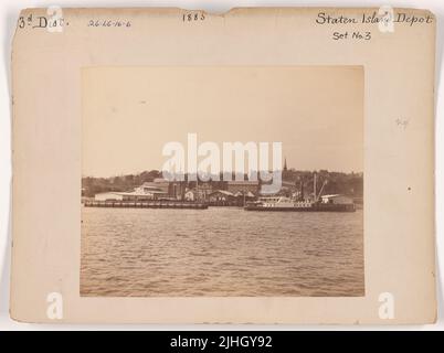 NY - Staten Island. Staten Island Depot, New York. Stockfoto