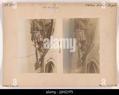 NY - Staten Island. Staten Island Depot, New York. Aus Richtung NW: Stockfoto