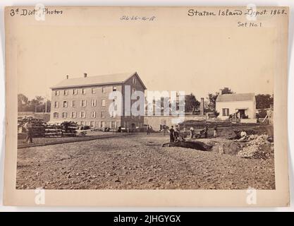 NY - Staten Island. Staten Island Depot, New York. Stockfoto