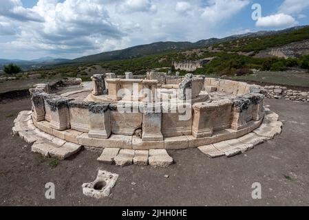 Kibyra; Es ist das Zentrum der Kabalis und später Kibyratis Region genannt. Umgeben von Phrygia im Norden, Caria und Lycia im Westen und Pisidia Stockfoto