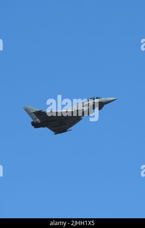 Royal International Air Tattoo, RAF Fairford, Großbritannien. 16. Juli 2022. Eurofighter Typhoon der italienischen Luftwaffe. Stockfoto