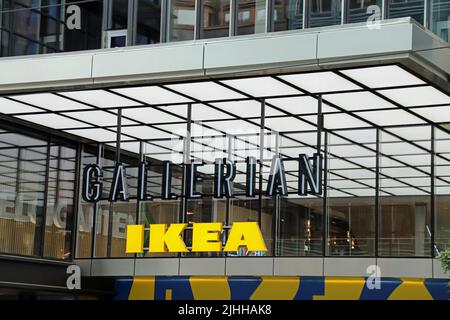 Gallerian Shopping Mall in Hamngatan in Stockholm Stockfoto