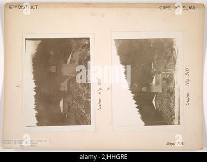 AK - Cape St. Elias. Cape St. Elias Light Station, Alaska. Station, N'ly 300'. Stockfoto