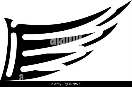 Vektorgrafik mit abstrakten Glyphen Stock Vektor