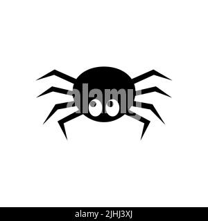 Spider-Symbol auf weißem Hintergrund isoliert. Vektorgrafik Stock Vektor