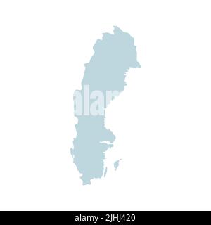 Karte von Schweden Vektorgrafik Stock Vektor