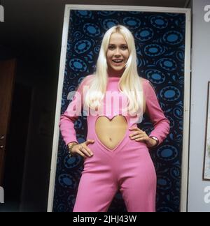 Agnetha Fältskog. Sänger. Mitglied der Popgruppe ABBA. Geboren 1950. Hier im Bild 1970. Stockfoto