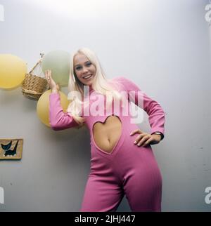 Agnetha Fältskog. Sänger. Mitglied der Popgruppe ABBA. Geboren 1950. Hier im Bild 1970. Stockfoto