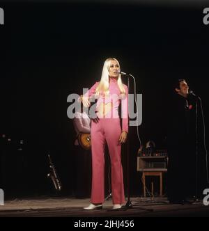 Agnetha Fältskog. Sänger. Mitglied der Popgruppe ABBA. Geboren 1950. Hier im Bild 1970. Stockfoto