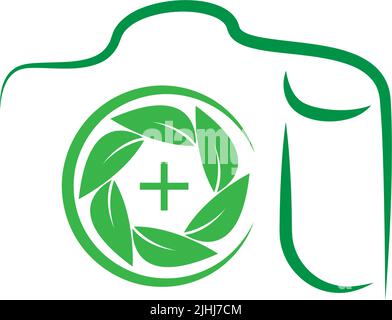 Vorlage für das Kamerasymbol-Logo im Design Illustration Stock Vektor