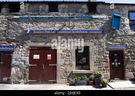 Swallow Fish; Geburtsort der kipper; Seahouses; Northumberland; England. Stockfoto