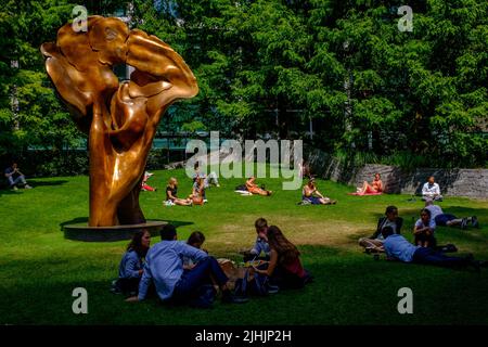 Jubilee Park, Canary Wharf, London 2022 Stockfoto