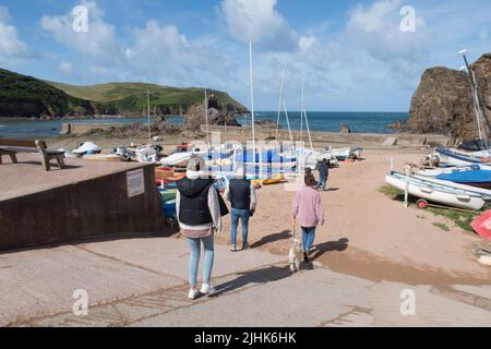 Hope Cove Devon Stockfoto