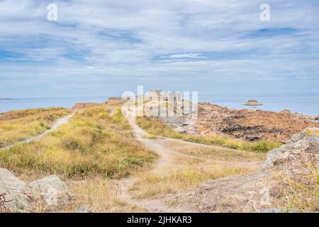 Fort Homet, Vazon Bay, Guernsey, Channel Island Stockfoto