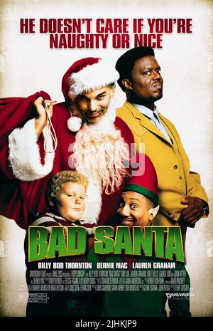 BILLY BOB THORNTON, BERNIE MAC, BRETT KELLY, Tony Cox, BAD SANTA, 2003 Stockfoto