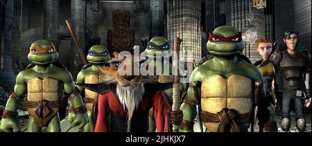 Michelangelo, Donatello, Meister Splinter, LEONARDO, RAPHAEL, TMNT, 2007 Stockfoto