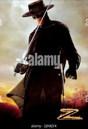 ANTONIO BANDERAS, DIE LEGENDE DES ZORRO, 2005 Stockfoto