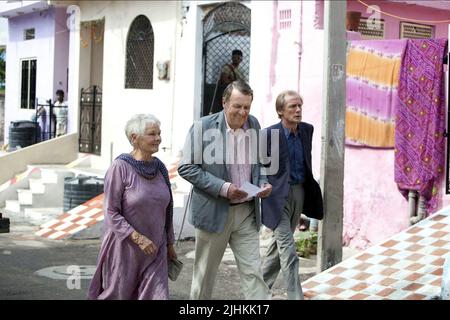 JUDI DENCH, Tom Wilkinson, Bill Nighy, DIE BESTEN EXOTISCHEN MARIGOLD HOTEL, 2011 Stockfoto