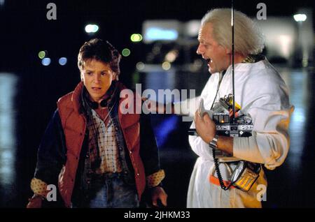 MICHAEL J.FOX, Christopher Lloyd, ZURÜCK IN DIE ZUKUNFT, 1985 Stockfoto