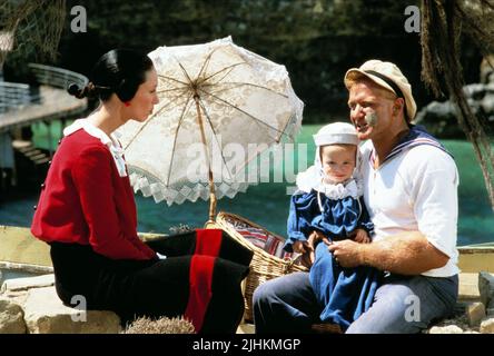 SHELLEY DUVALL, Robin Williams, Popeye, 1980 Stockfoto