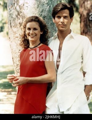 STEPHANIE ZIMBALIST, PIERCE BROSNAN, Remington Steele, 1982 Stockfoto