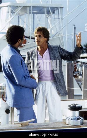 PHILIP MICHAEL THOMAS, Don Johnson, MIAMI VICE, 1984 Stockfoto