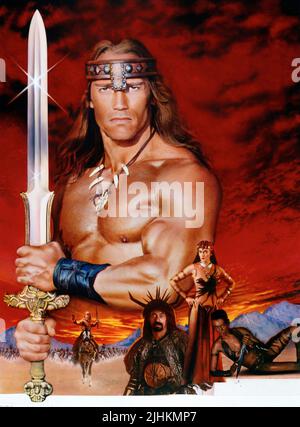 Film Poster, Conan der Zerstörer, 1984 Stockfoto