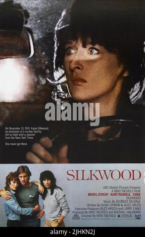 MERYL STREEP FILMPOSTER, SILKWOOD, 1983 Stockfoto