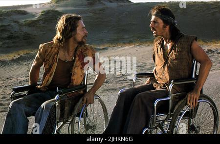 WILLEM DAFOE, TOM CRUISE, GEBOREN AM 4. JULI, 1989 Stockfoto