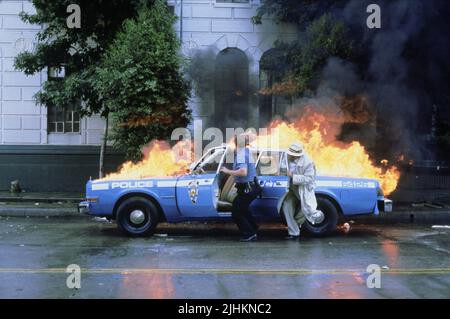Polizei Auto explodiert, die üblichen Verdächtigen, 1995 Stockfoto