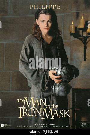 LEONARDO DICAPRIO, der Mann in der eisernen Maske, 1998 Stockfoto