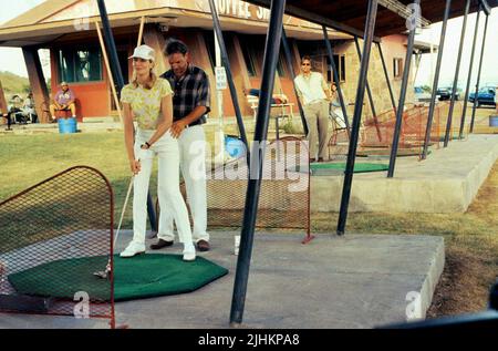 RENE RUSSO, Kevin Costner, Don Johnson, TIN CUP, 1996 Stockfoto