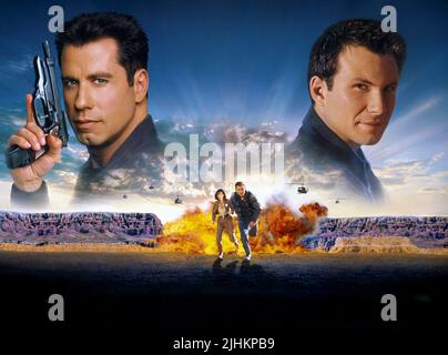 JOHN TRAVOLTA, SAMANTHA MATHIS, CHRISTIAN SLATER, Broken Arrow, 1996 Stockfoto