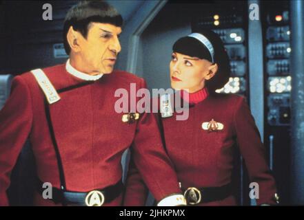 LEONARD NIMOY, KIM CATTRALL, Star Trek VI: Das unentdeckte Land, 1991 Stockfoto