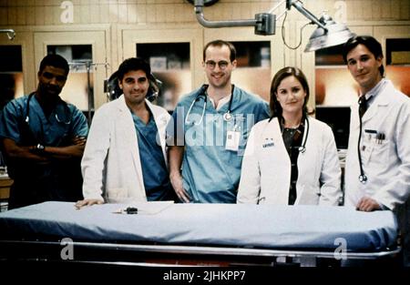 ERIQ LA SALLE, GEORGE CLOONEY, ANTHONY EDWARDS, SHERRY STRINGFIELD, NOAH WYLE, ER : SAISON 1, 1994 Stockfoto