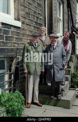 FOGGY, COMPO, CLEGG, BATTY, WILDE, OWEN, SALLIS, STAFF, LETZTER SOMMERWEIN, 1996 Stockfoto