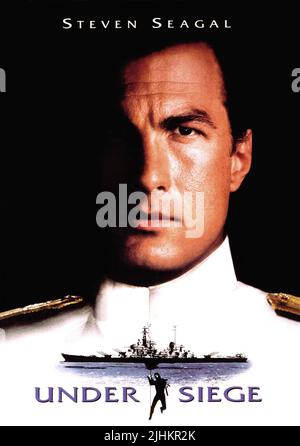 STEVEN SEAGAL, Plakat, UNTER BELAGERUNG, 1992 Stockfoto