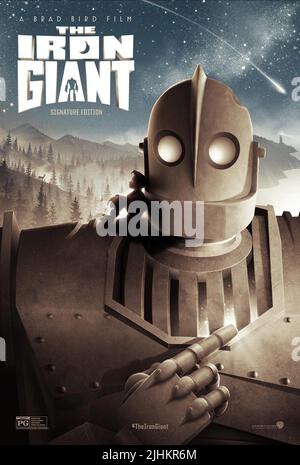 HOGARTH, dem Eisernen riesen Poster, Plakat, das Bügeleisen Riese, 1999 Stockfoto