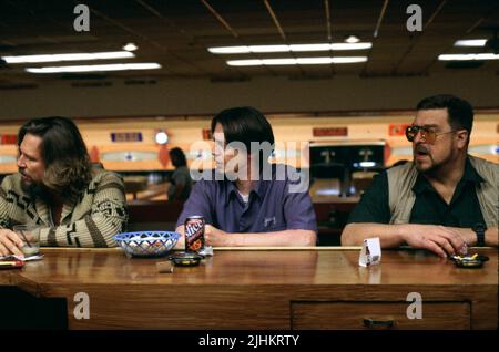 JEFF BRIDGES, Steve Buscemi, John Goodman, THE BIG LEBOWSKI, 1998 Stockfoto