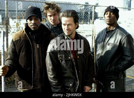 ANDRE 3000, Garrett Hedlund, Mark Wahlberg, Tyrese Gibson, vier Brüder, 2005 Stockfoto