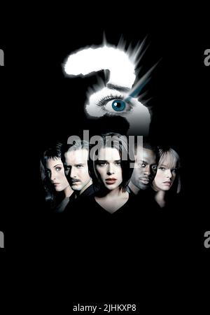 COURTENEY COX, David Arquette, Neve Campbell, DEON RICHMOND, PARKER POSEY POSTER, Scream 3, 2000 Stockfoto