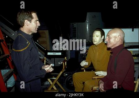 SCOTT BAKULA, BRENT SPINER, PATRICK STEWART, STAR TREK: NEMESIS, 2002 Stockfoto