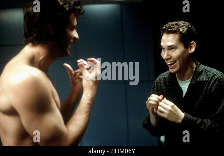 HUGH Jackman, Bryan Singer, X-Men, 2000 Stockfoto